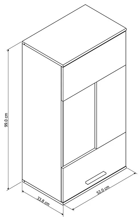 ΣΥΝΘΕΤΟ ΣΑΛΟΝΙΟΥ COOL PAKOWORLD ΧΡΩΜΑ SONOMA 263X40X190ΕΚ