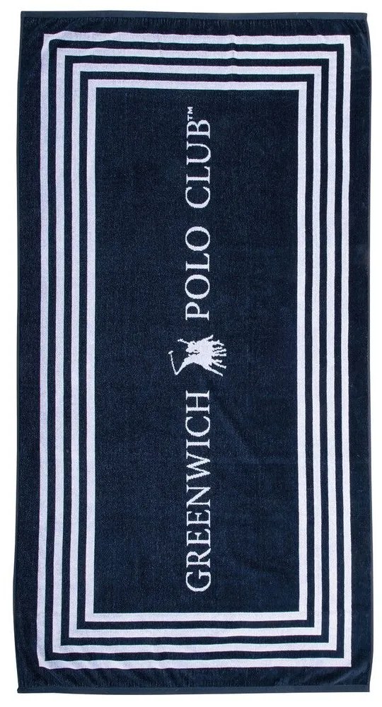 Πετσέτα Θαλάσσης 4054 Blue-White Greenwich Polo Club Θαλάσσης 90x170cm 100% Βαμβάκι