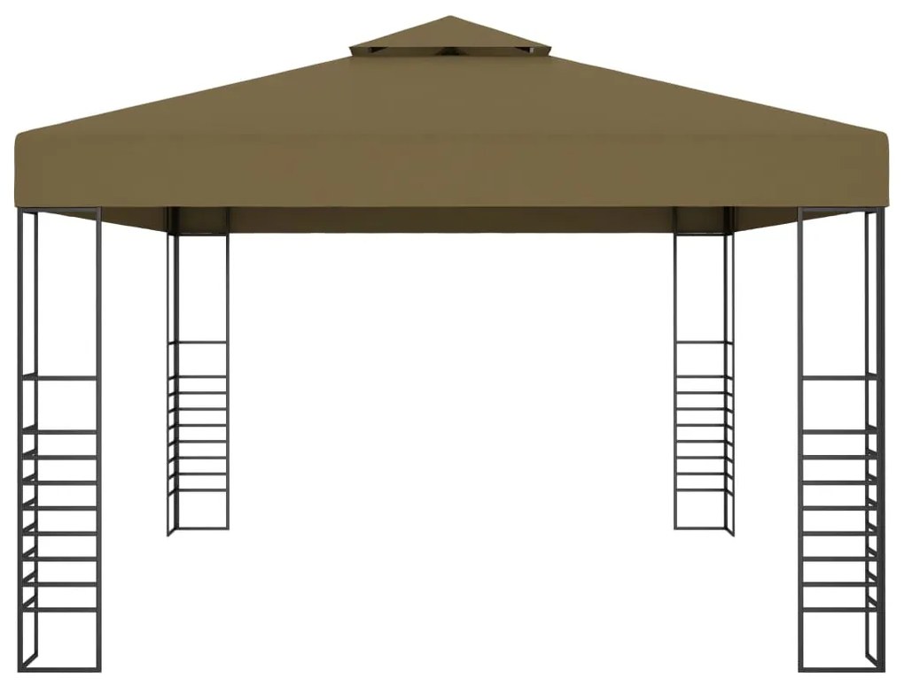 vidaXL Κιόσκι Taupe 3 x 4 μ. 180 γρ/μ²
