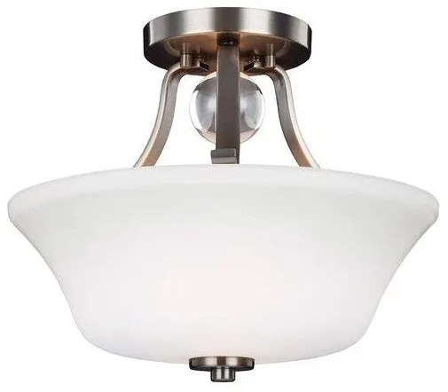 Πλαφονιέρα Φωτιστικό Οροφής 2xE27 Evington Elstead Lighting FE-EVINGTON-SF-SN Μπρονζέ