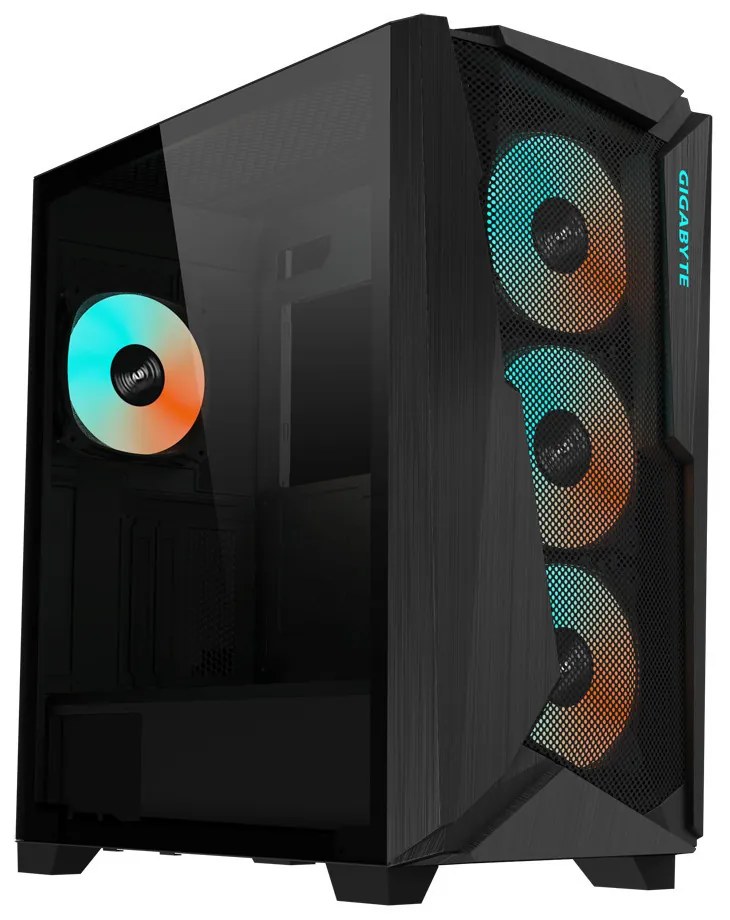 Gigabyte C301 Glass V2 Gaming Midi Tower Κουτί Υπολογιστή με RGB Φωτισμό Μαύρο