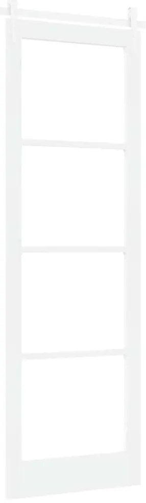 vidaXL Ολισθητή Πόρτα Λευκό 78 x 232 cm Ξύλο και μέταλλο
