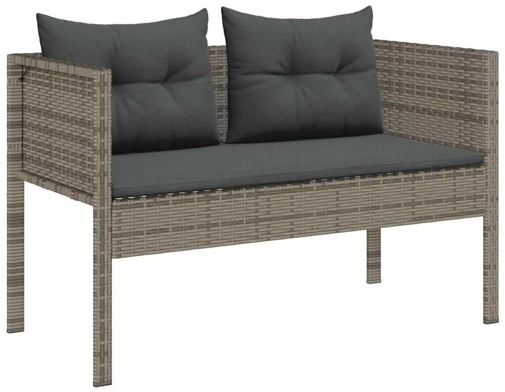 vidaXL Σετ Καναπέ Κήπου 6 pcs Γκρι, σκούρο γκρι συνθετικό ρατάν