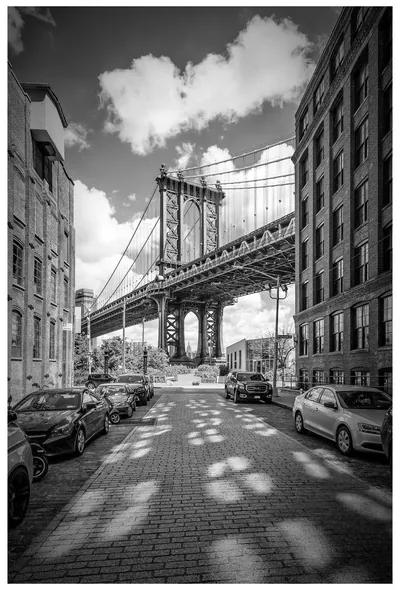 Εκτύπωση τέχνης Melanie Viola - NEW YORK CITY Manhattan Bridge, (40 x 60 cm)
