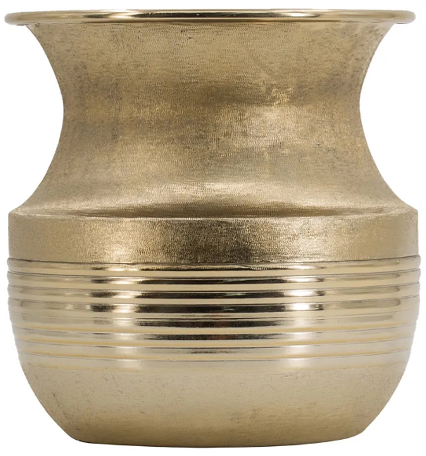 Artekko Trophy Διακοσμητικό Δοχείο Κασπώ Αλουμίνιο Χρυσό (21.5x21.5x22.5)cm Artekko 48646