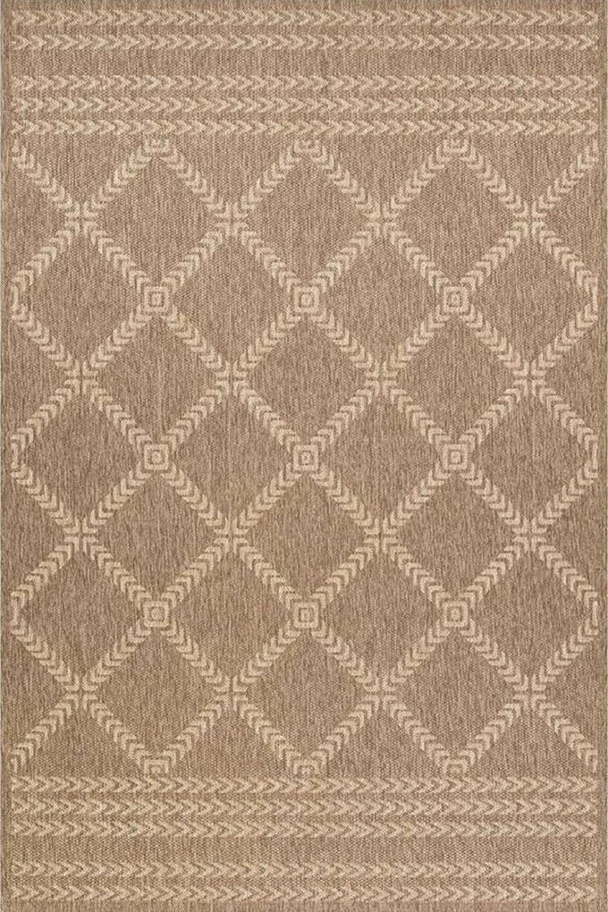 Χαλί Ethnik 2012C Brown-Caramel Beige New Plan 133X190cm