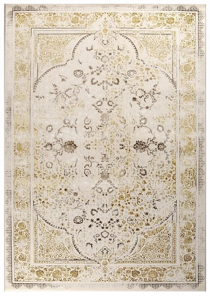 Κλασικό Χαλί Kashan 39552-075 ΚΑΦΕ 160 x 230