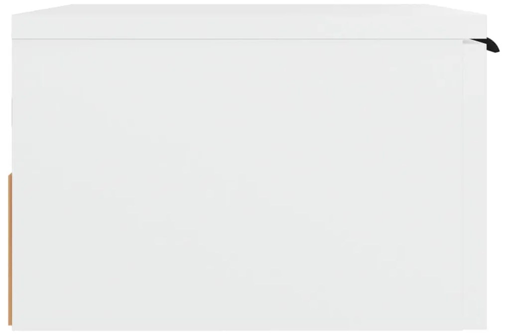 vidaXL Κομοδίνα Επιτοίχια 2 τεμ. Λευκά 34 x 30 x 20 εκ.