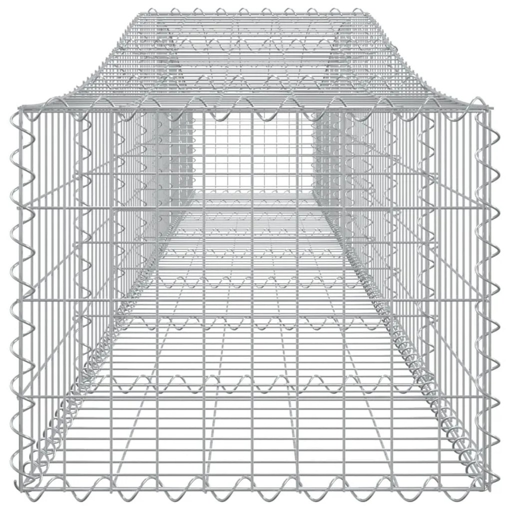 Συρματοκιβώτια Τοξωτά 25 τεμ. 400x50x40/60 εκ. Γαλβαν. Ατσάλι - Ασήμι