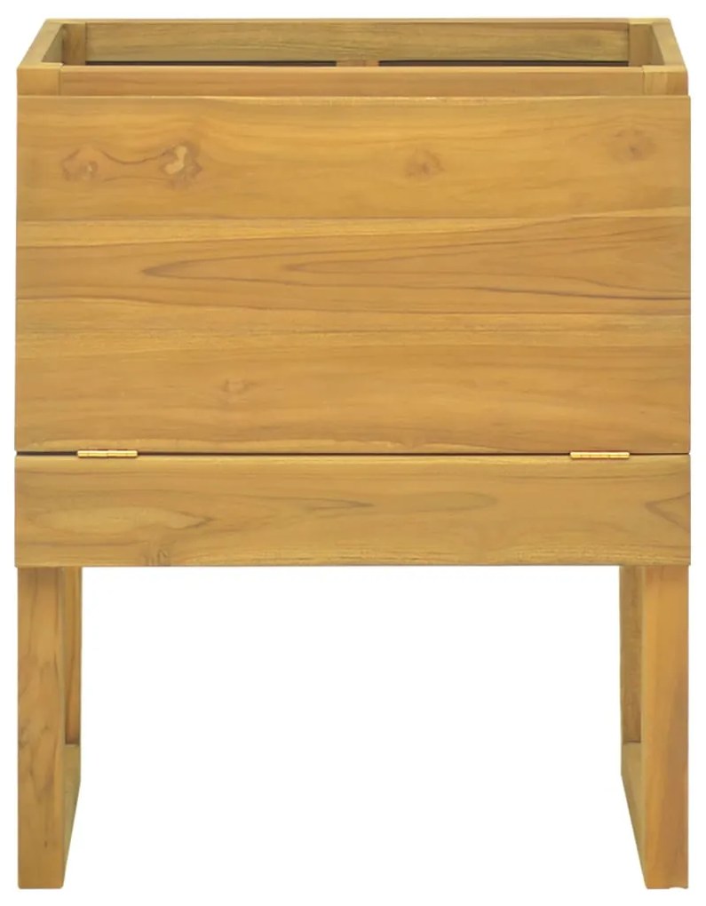 ΈΠΙΠΛΟ ΜΠΑΝΙΟΥ 60 X 45 X 75 ΕΚ. ΑΠΟ ΜΑΣΙΦ ΞΥΛΟ TEAK 338247