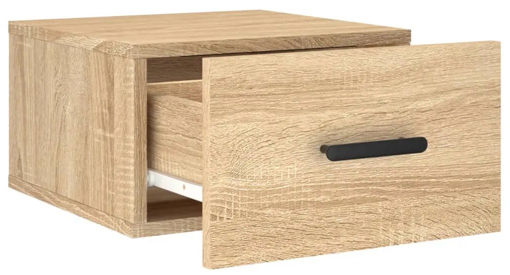 vidaXL Κομοδίνα Επιτοίχια Sonoma Δρυς 35 x 35 x 20 εκ.