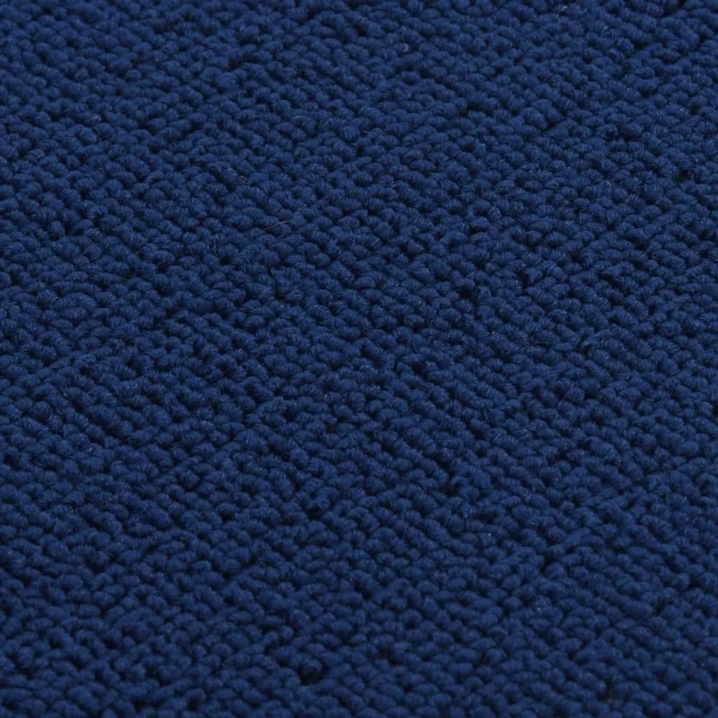 vidaXL Πατάκια Σκάλας Αντιολισθ. Ορθογώνια 15 τεμ. Ναυτ.Μπλε 75x20 εκ.