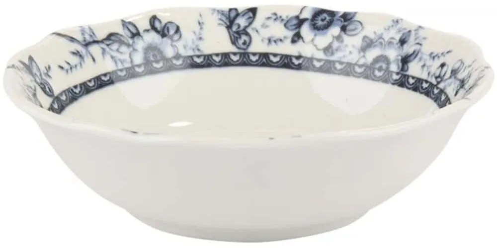 Μπωλ Δημητριακών Tiffany PR24324B05 Φ16,5cm White-Blue Oriana Ferelli® Πορσελάνη