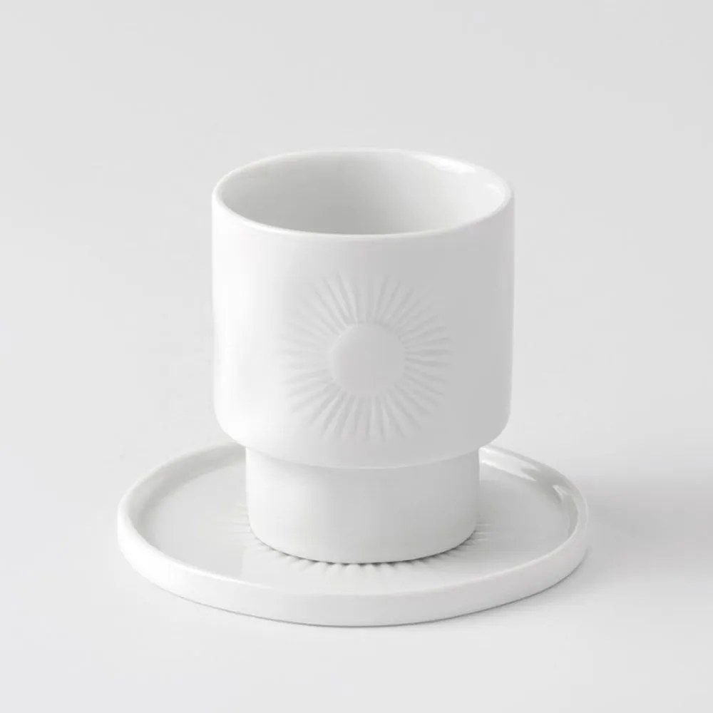 Κούπα Πορσελάνινη Espresso Sun RD0051563 60ml White Raeder Porcelain