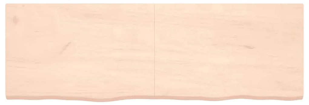 vidaXL Ράφι Τοίχου 180x60x(2-4) εκ. από Ακατέργαστο Μασίφ Ξύλο Δρυός