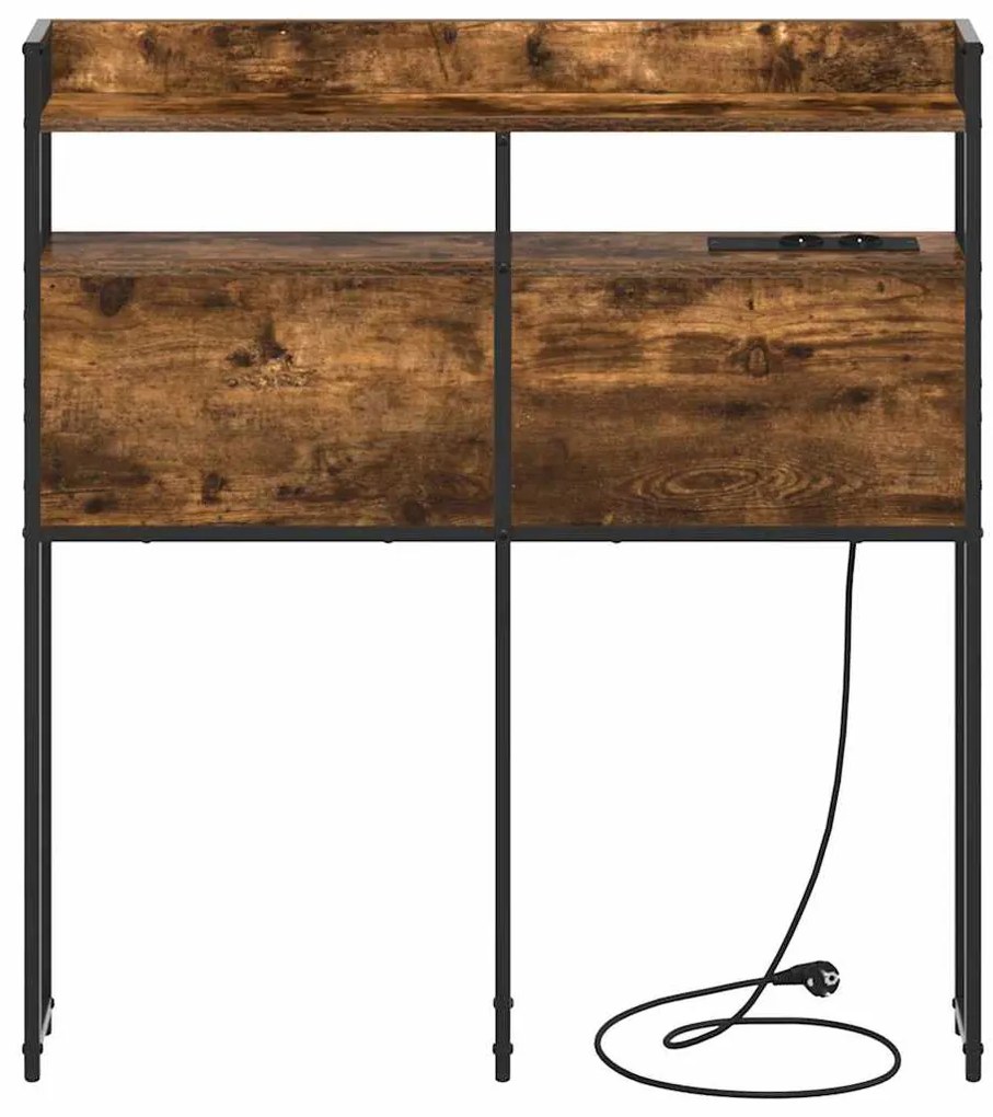 vidaXL Κεφαλάρι Αποθήκης Καπνιστή δρυς 80 cm Επεξεργασμένο ξύλο