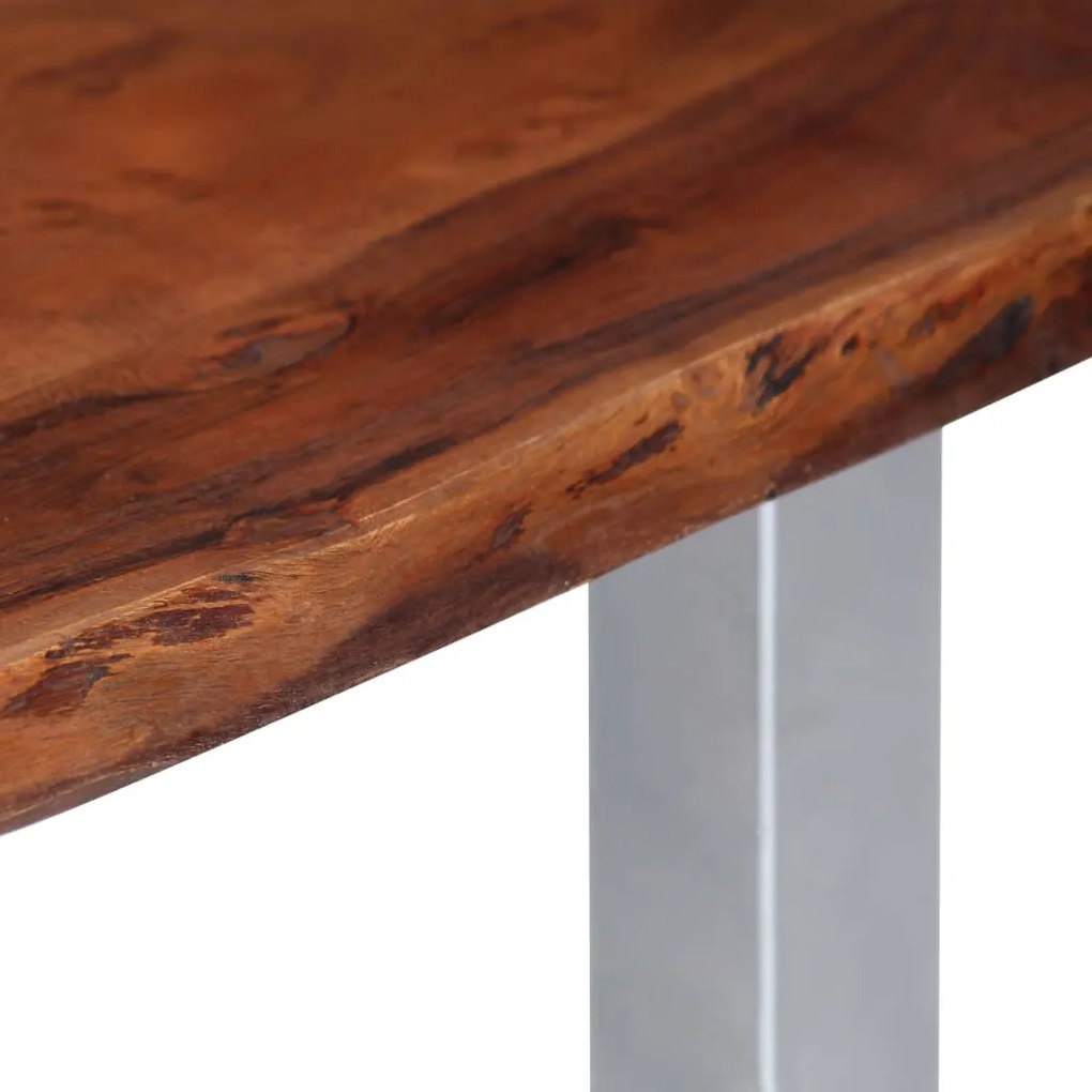 vidaXL Τραπεζάκι Σαλονιού Live Edge 115x60x40 εκ. Μασίφ Ξύλο Ακακίας