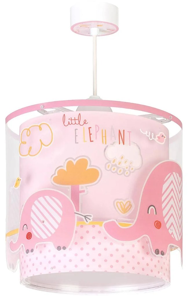 Παιδικό Φωτιστικό Οροφής Μονόφωτο Ango Little Elephant Pink 61332 S