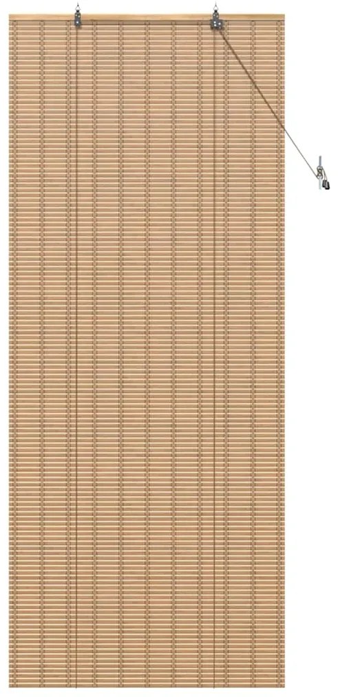 vidaXL Ρόλερ και Σκιάδια Ανοιχτό καφέ 80 x 220 εκ. Μπαμπού