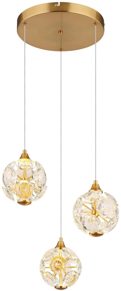 Φωτιστικό Κρεμαστό Globo Lighting VIRINA 16047-3H 3000K