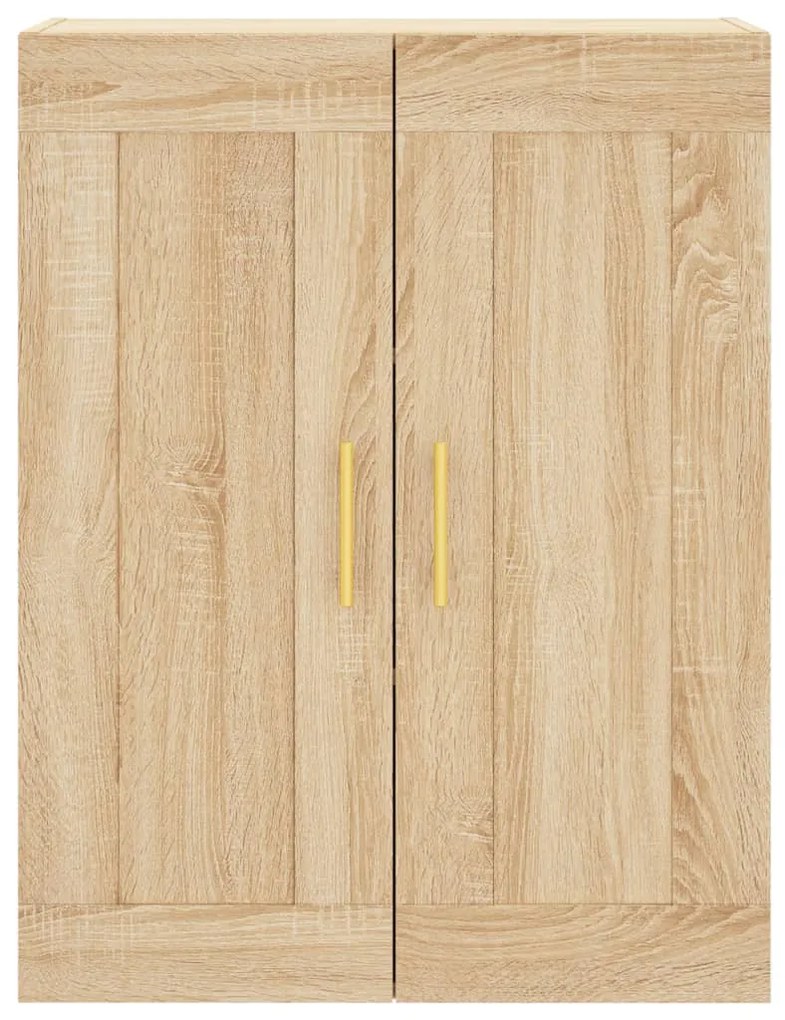 vidaXL Ντουλάπι Sonoma δρυς 69,5 x 34 x 180 εκ. από Επεξεργασμένο Ξύλο