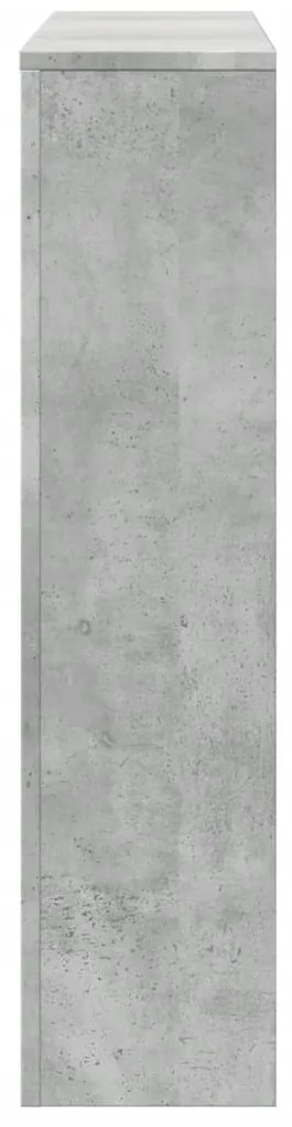 vidaXL Κάλυμμα Καλοριφέρ Γκρι Σκυροδέματος 175x20x82 εκ. Επεξ. Ξύλο