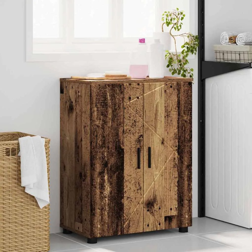 vidaXL Ντουλάπι Μπάνιου Παλαιό ξύλο 60 x 35 x 80 εκ Επεξεργασμένο ξύλο