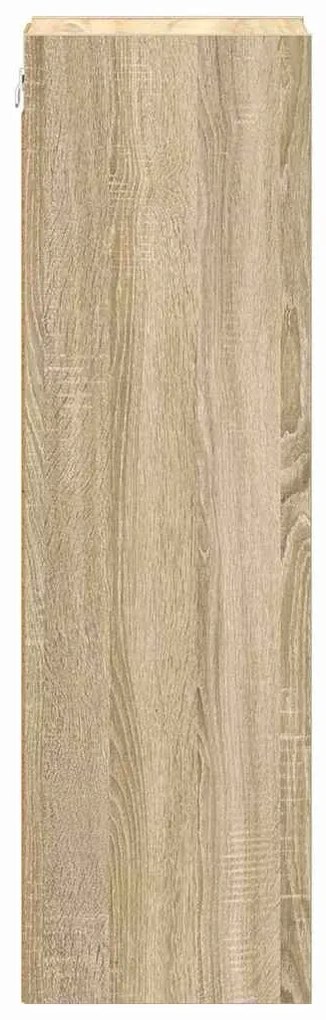 vidaXL Κρεμαστό ντουλάπι με αποθήκευση Δρύς Sonoma 20 x 29,5 x 100 εκ.