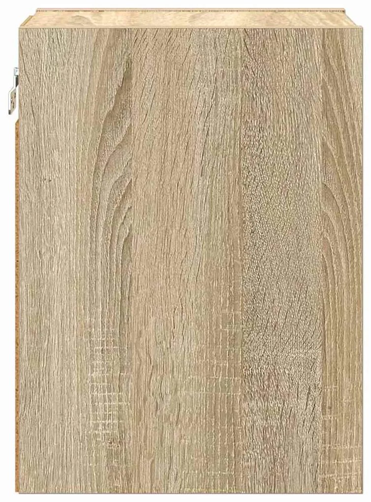 vidaXL Κρεμαστό ντουλάπι με αποθήκευση Δρύς Sonoma 20 x 29,5 x 40 εκ.