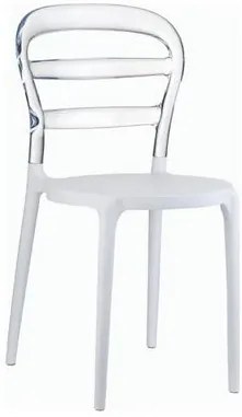 Καρέκλα Siesta Bibi-Λευκό - Diafanes  (4 τεμάχια)