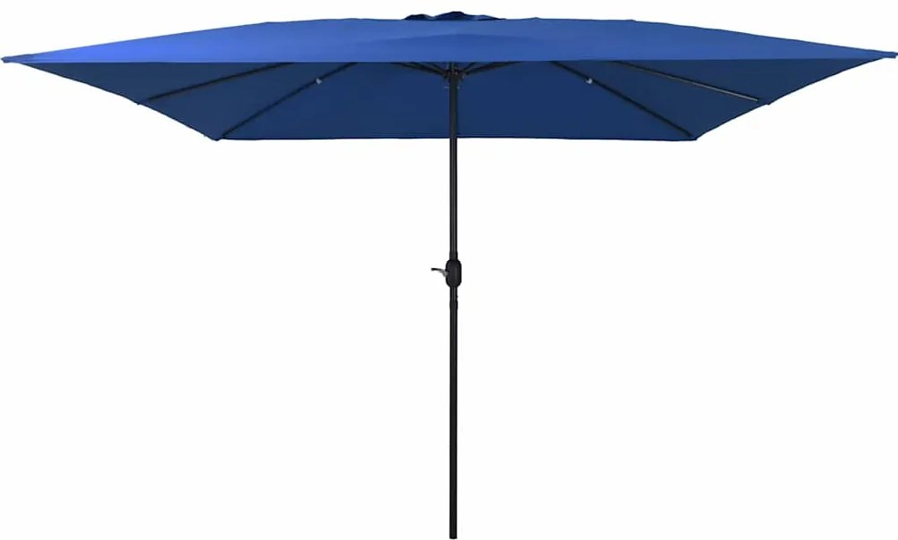 vidaXL Ομπρέλα Κήπου Μπλε, Μαύρο 295 x 295 x 245 εκ