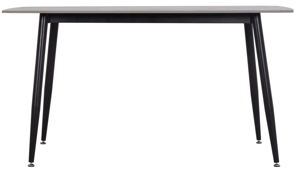 Τραπέζι RAVEN Κεραμικό TOP με Όψη Γκρί Μάρμαρο 140x80x74Υεκ. 140x80x74 εκ.