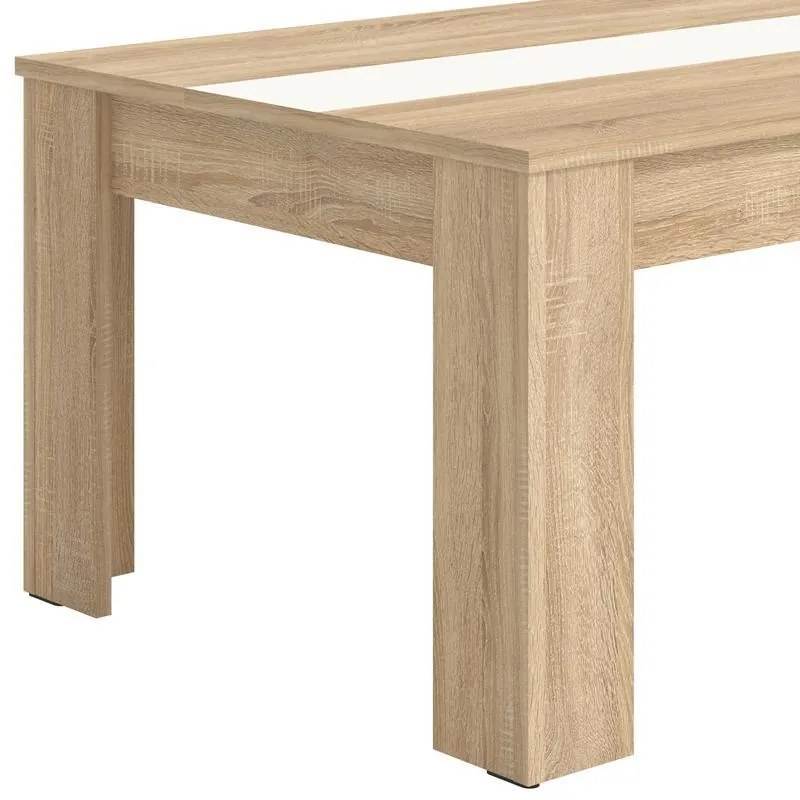 Τραπεζάκι σαλονιού MARENGO σε Sonoma - Opaque White 112x65x46εκ. 112x65x46 εκ.