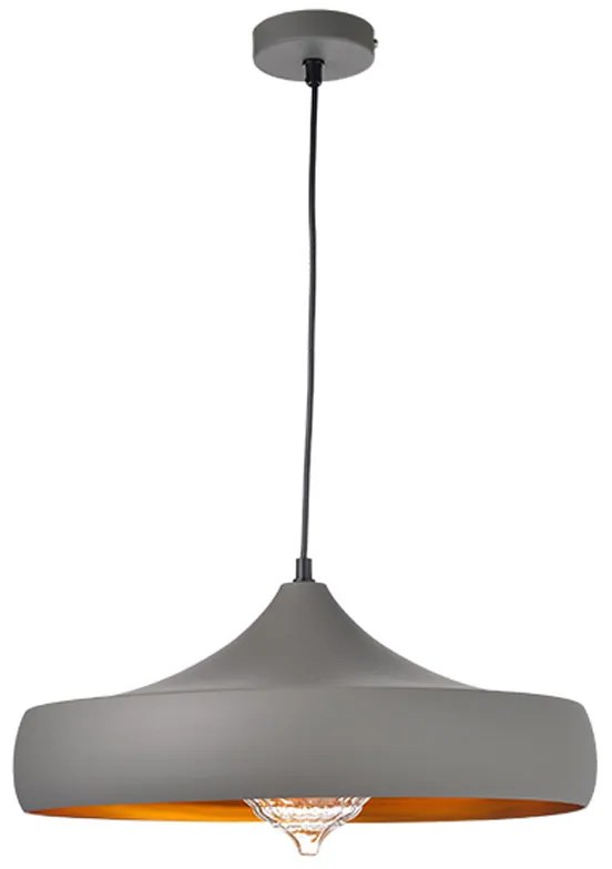 Φωτιστικό Οροφής Μονόφωτο Aca Caliphate KS07961PGG Grey/Gold