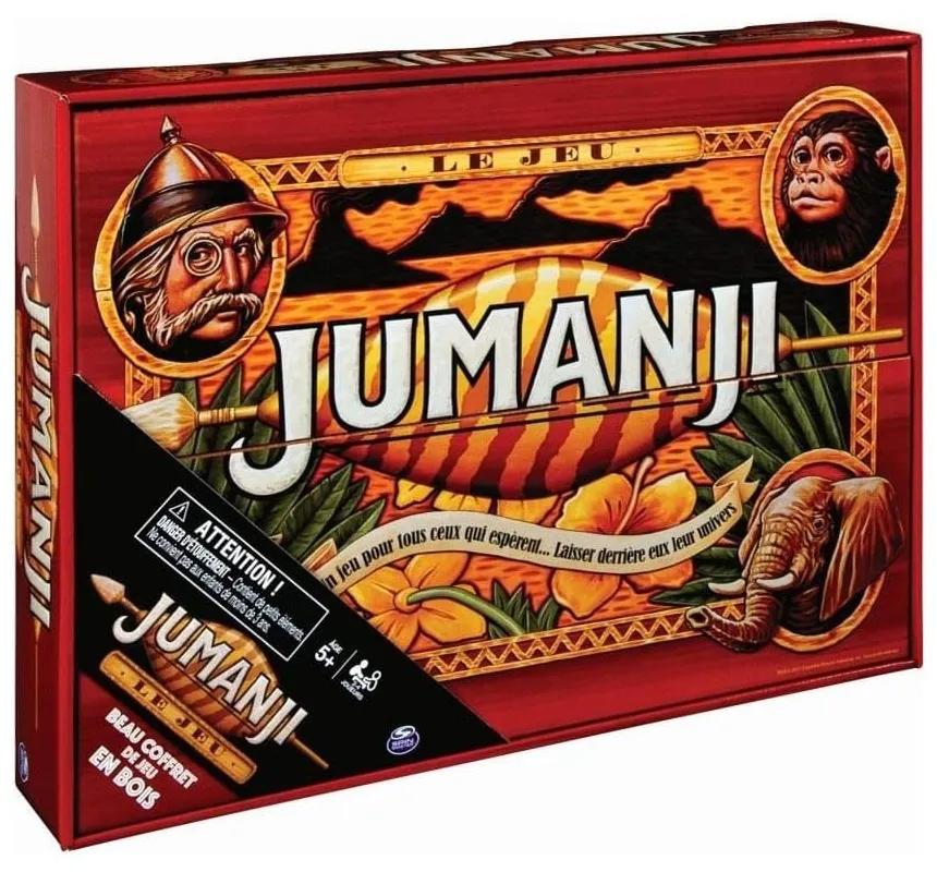 Επιτραπέζιο Παιχνίδι Jumanji 6059740 Σε Ξύλινη Συσκευασία Για 2-4 Παίκτες 5 Ετών+ Multicolor Spin Master