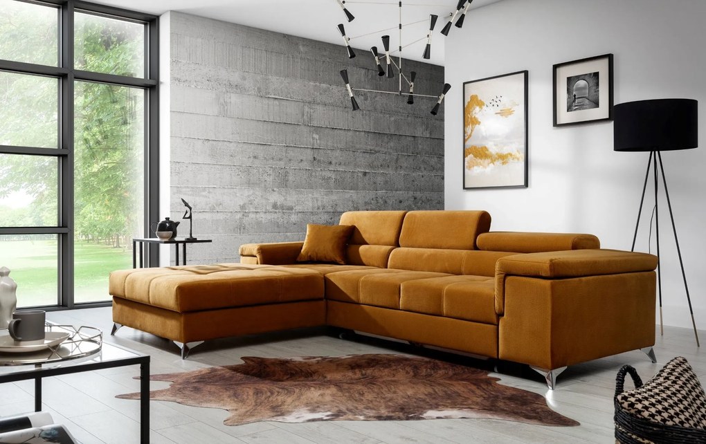 Γωνιακός καναπές Osby-Δεξιά-Gkri-Leuko