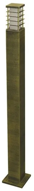 Επιδαπέδιο Φωτιστικό Κολώνα IP44 Ε27 H100cm Brass 9-721310071 Lumen-9-721310071-Ορείχαλκος 9-721310071