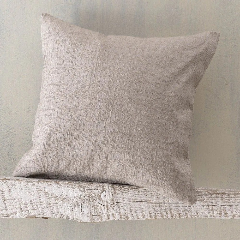 Μαξιλαροθήκη Διακοσμητική Mauricio Beige Ρυθμός 40Χ40 Cotton-Polyester