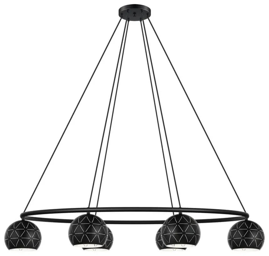 Φωτιστικό Οροφής Κρεμαστό Cantallops 98456 Black Eglo Metal