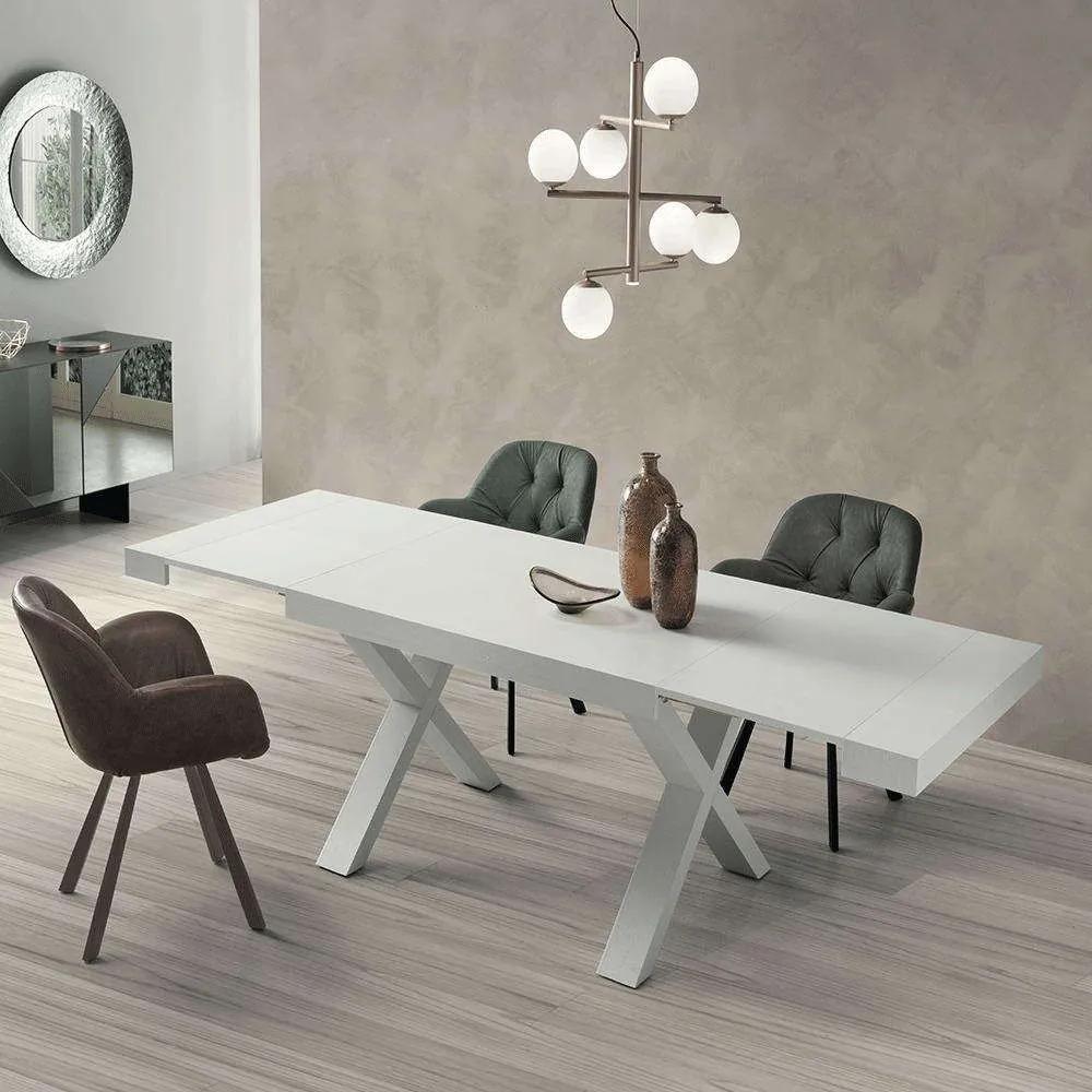Τραπέζι Επεκτεινόμενο Paride 160x90x76cm White Capodarte