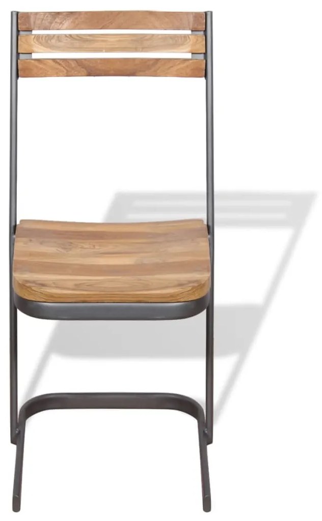 vidaXL Καρέκλες Τραπεζαρίας 4 τεμ. από Μασίφ Ξύλο Teak