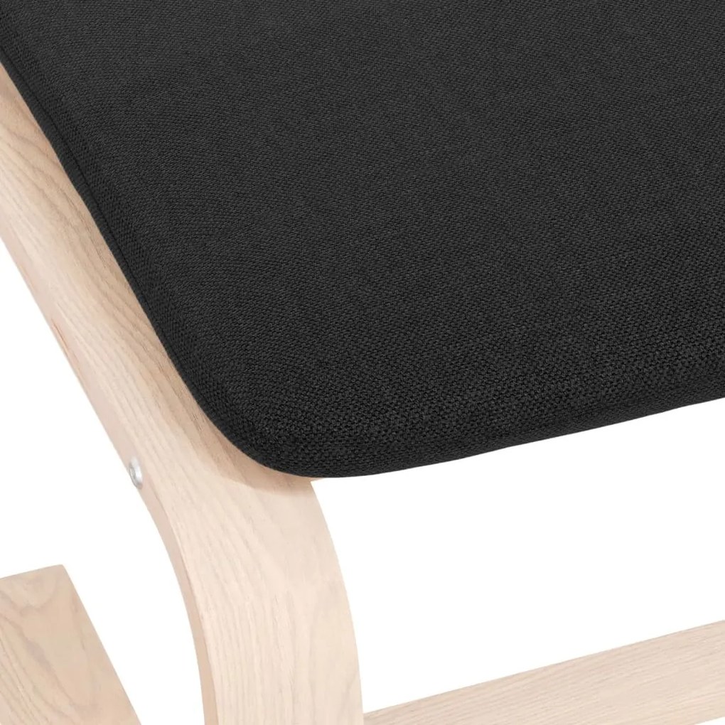 vidaXL Υποπόδιο Μαύρο 51 x 41 x 40 εκ. Υφασμάτινο