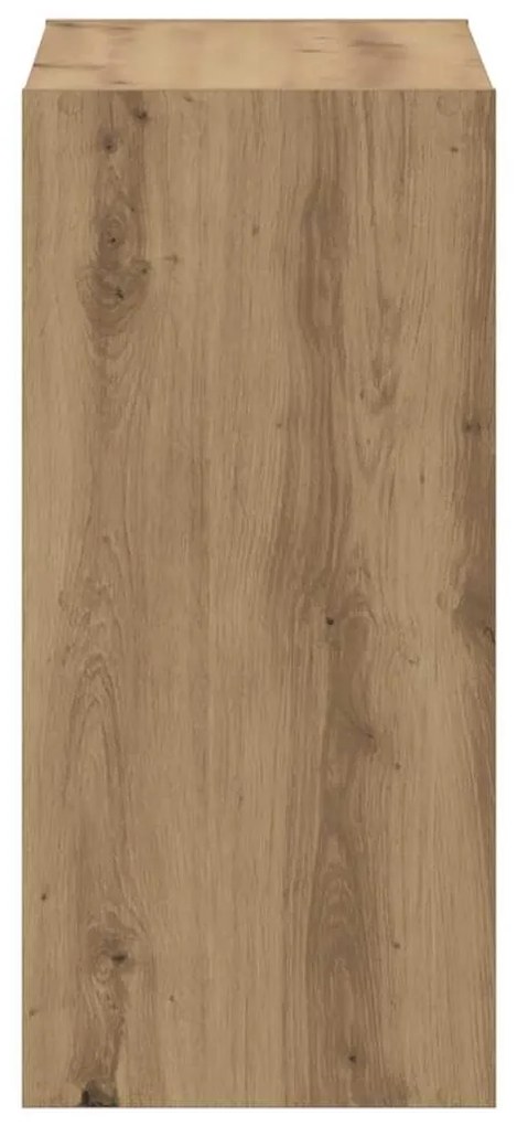 vidaXL Βιβλιοθήκη Αρτισιανή Δρυς 68,5x32x68,5 εκ. Επεξεργασμένο Ξύλο