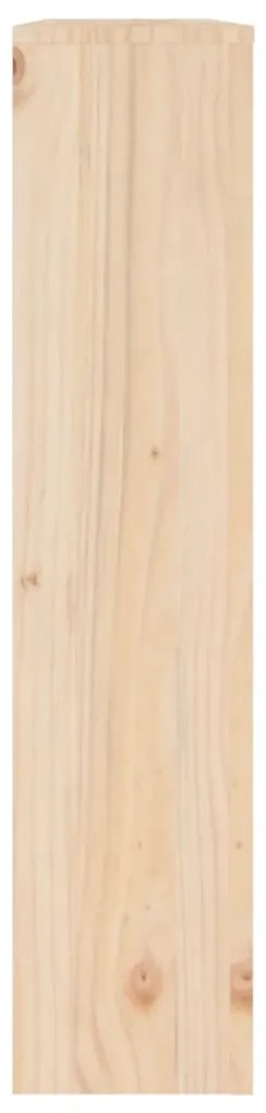 vidaXL Κάλυμμα Καλοριφέρ Μαύρο 108,5x19x84 εκ. από Μασίφ Ξύλο Πεύκου