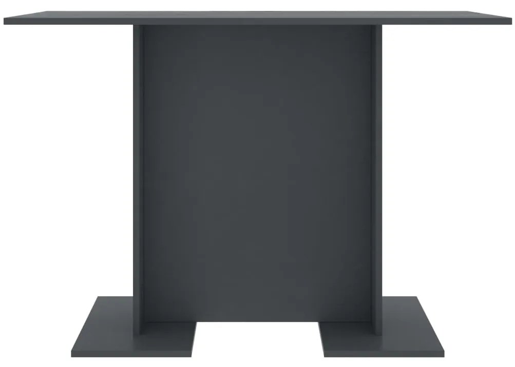 vidaXL Τραπεζαρία Γκρι 110 x 60 x 75 εκ. από Μοριοσανίδα