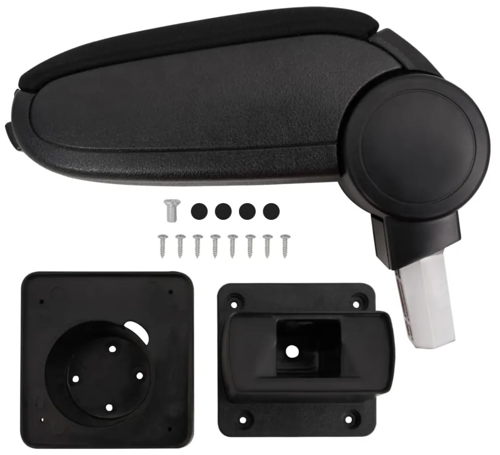 vidaXL Τεμπέλης Αυτοκινήτου Μαύρος 13 x 31,5 x (29-51) εκ. από ABS