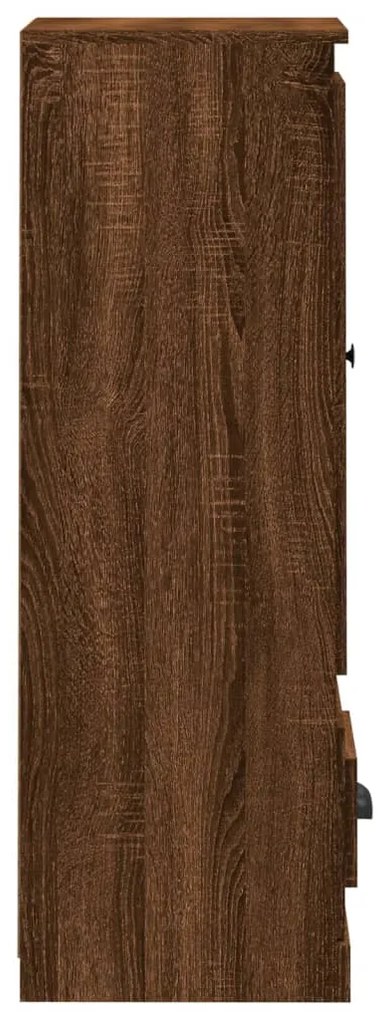 vidaXL Ντουλάπι Καφέ δρυς 36x35,5x103,5 εκ. από Επεξεργασμένο Ξύλο