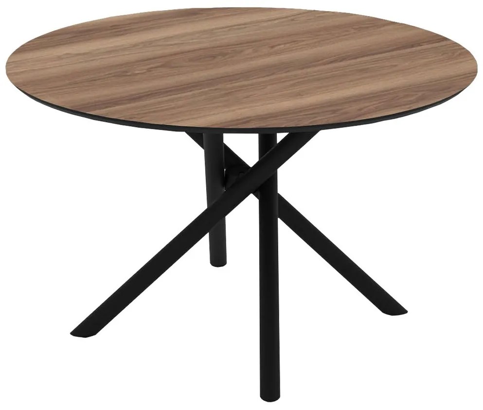 Τραπέζι ORACLE Στρόγγυλο Φ120x75εκ. Καρυδί