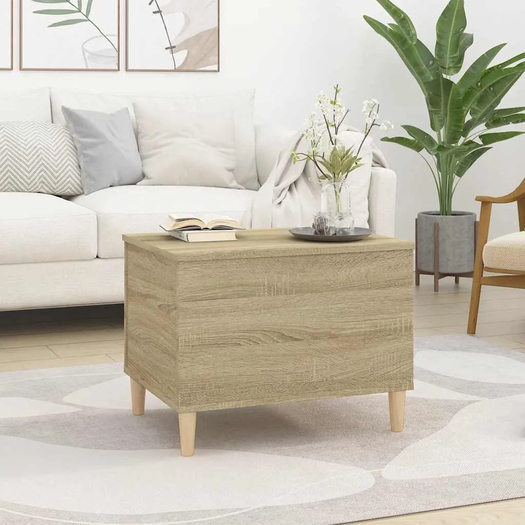 vidaXL Τραπεζάκι Σαλονιού Sonoma Δρυς 60x44,5x45εκ. Επεξεργασμένο Ξύλο