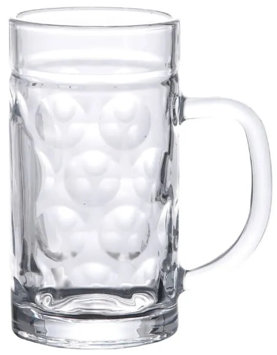 Κούπα Μπίρας με Λαβή Γυάλινη 6 Τεμ. 500 ml - Διαφανές